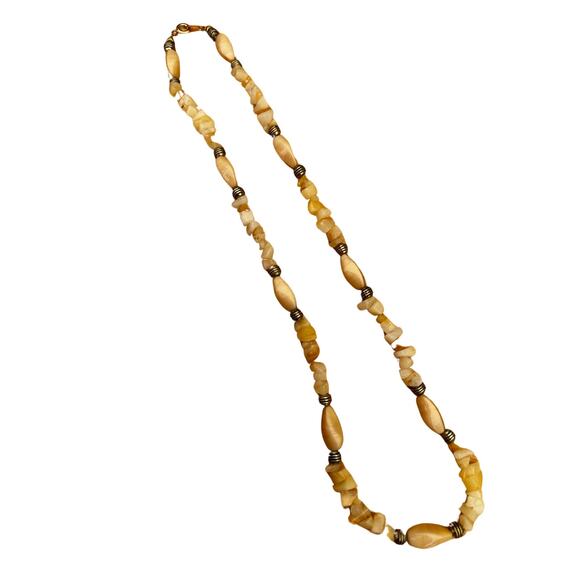 Natural Beaded Quartz Chip Necklace - Picture 4 of 6